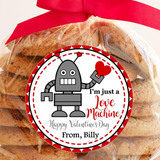 Robot Valentine Stickers