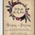 Romantic wedding invitation with dark floral accents and elegant vintage styling