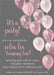 Rose Gold And Grey Balloon Birthday Party Invitations