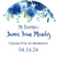 Royal blue baptism stickers