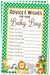 Safari Animal Baby Shower Wish Cards