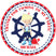 Sailor birthday party favor sticker with crab design