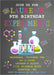 Science Birthday Party Invitations