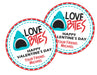 Shark Valentine's Day Stickers