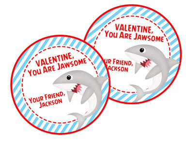 Shark Valentine's Day Stickers