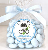 Simple panda baby shower sticker for party favors