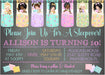 Sleepover Pajama Birthday Party Invitations