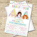 Sleepover Pajama Birthday Party Invitations