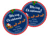 Sleigh Christmas Stickers