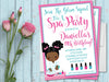 Spa Birthday Party Invitations