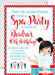 Spa Birthday Party Invitations