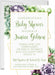 Succulent Baby Shower Invitations