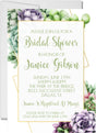 Succulent Bridal Shower Invitations