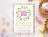 Summer Pineapple Birthday Party Invitations