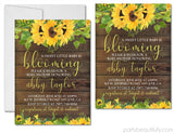 Sunflower Baby Shower Invitations