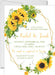 Sunflower Baby Shower Invitations