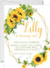 Sunflower Birthday Party Invitations