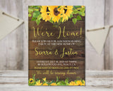 Sunflower Housewarming Party Invitations