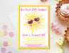 Sunshine 1st Birthday Party Invitations