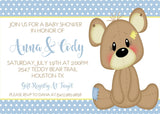 Teddy Bear Baby Shower Invitations
