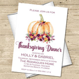 Thanksgiving Dinner Invitations