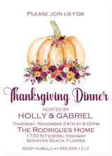 Thanksgiving Dinner Invitations