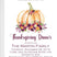 Thanksgiving dinner invitation with orange floral pumpkin