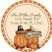 Thanksgiving themed personalized address label sticker