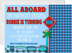 Train Birthday Party Invitations