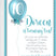 Turquoise Balloon Birthday Party Invitations