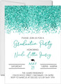 Turquoise Graduation Party Invitations