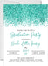 Turquoise Graduation Party Invitations