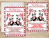 Twins Christmas 1st Birthday Party Invitations