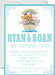 Twins Noah's Ark Birthday Party Invitations