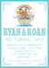 Twins Noah's Ark Birthday Party Invitations