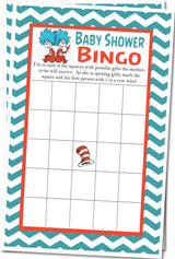 Twins Thing 1 Thing 2 Baby Shower Bingo Cards
