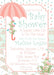 Umbrella Baby Shower Invitations