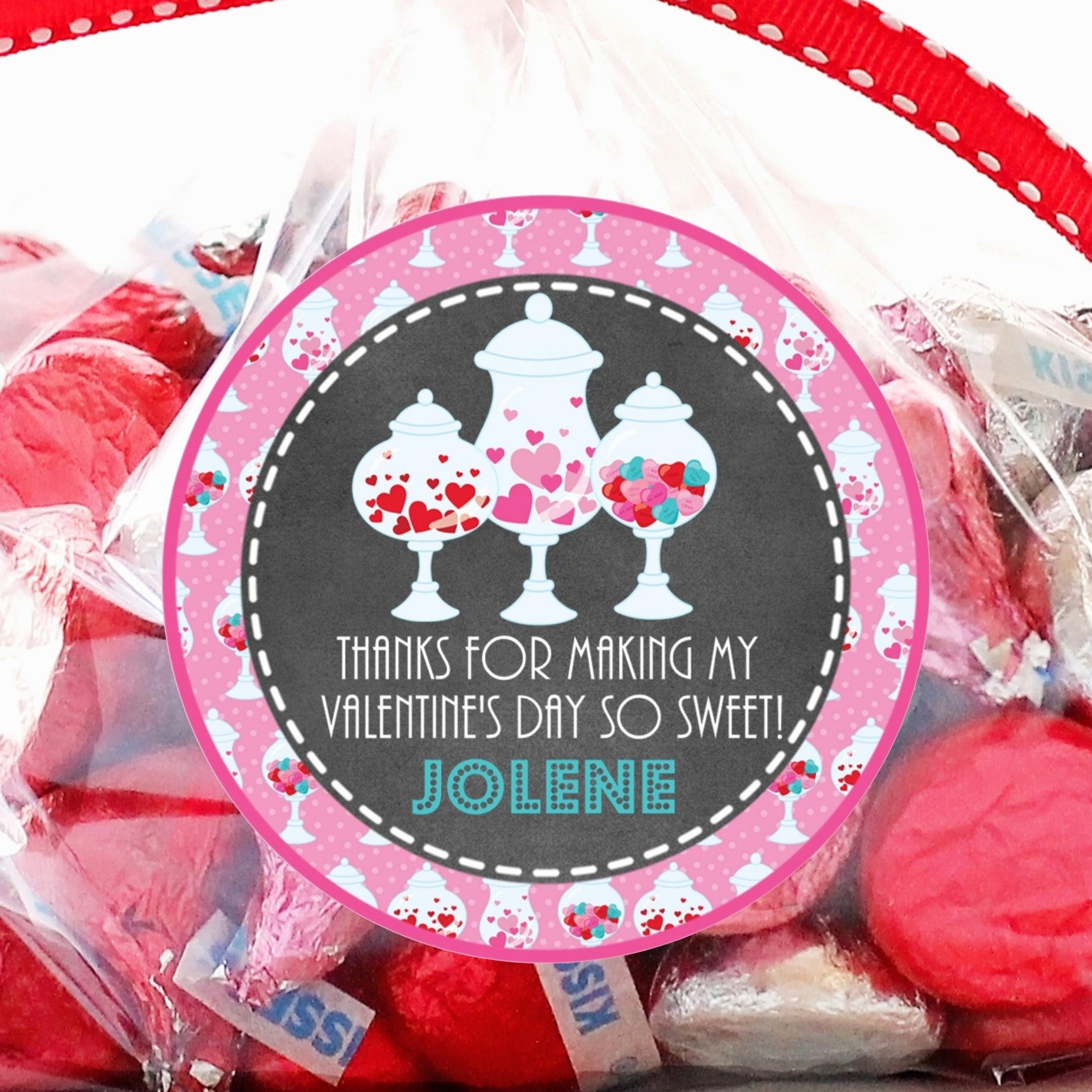 Candy Shop Valentine Stickers