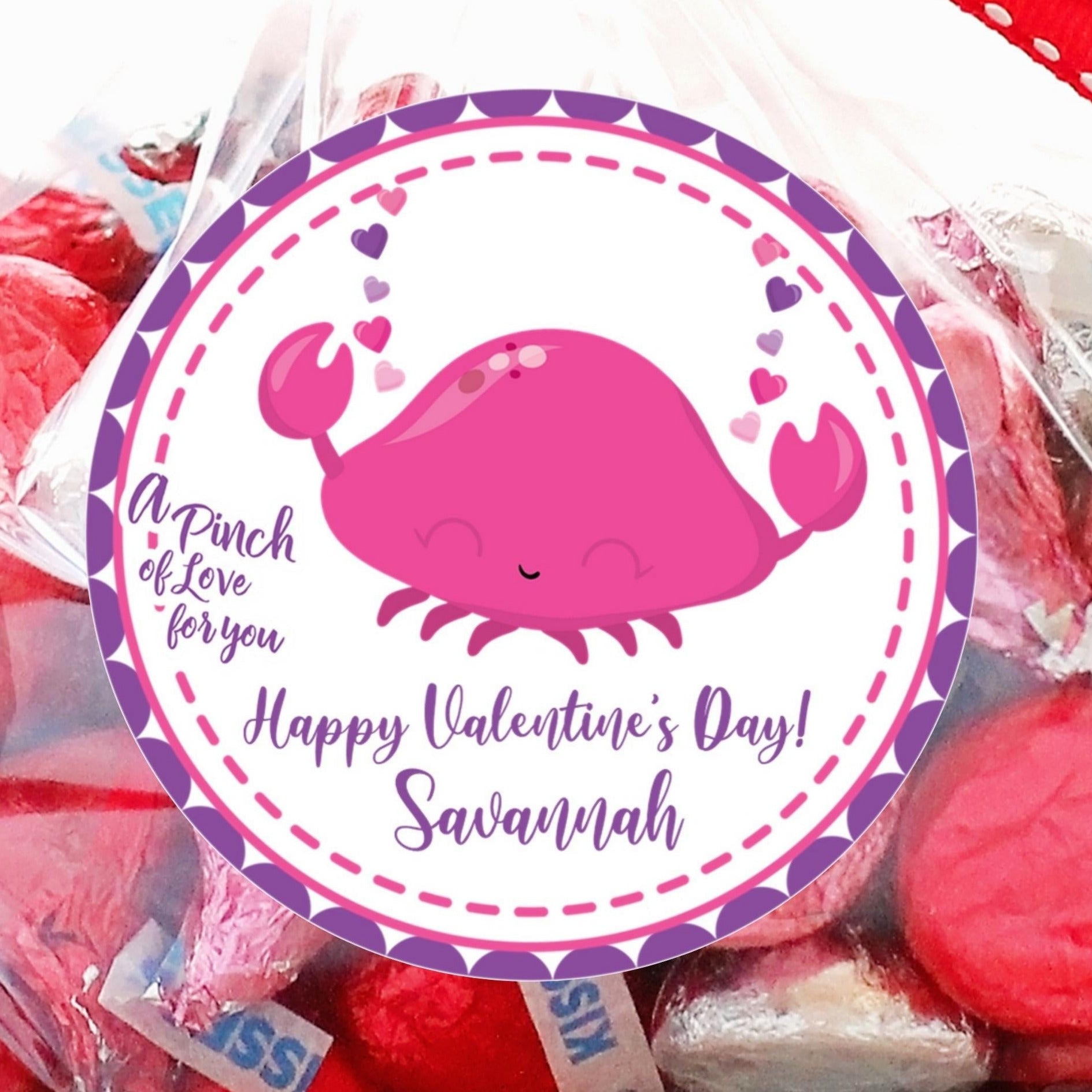 A Pinch Of Love Valentine Stickers