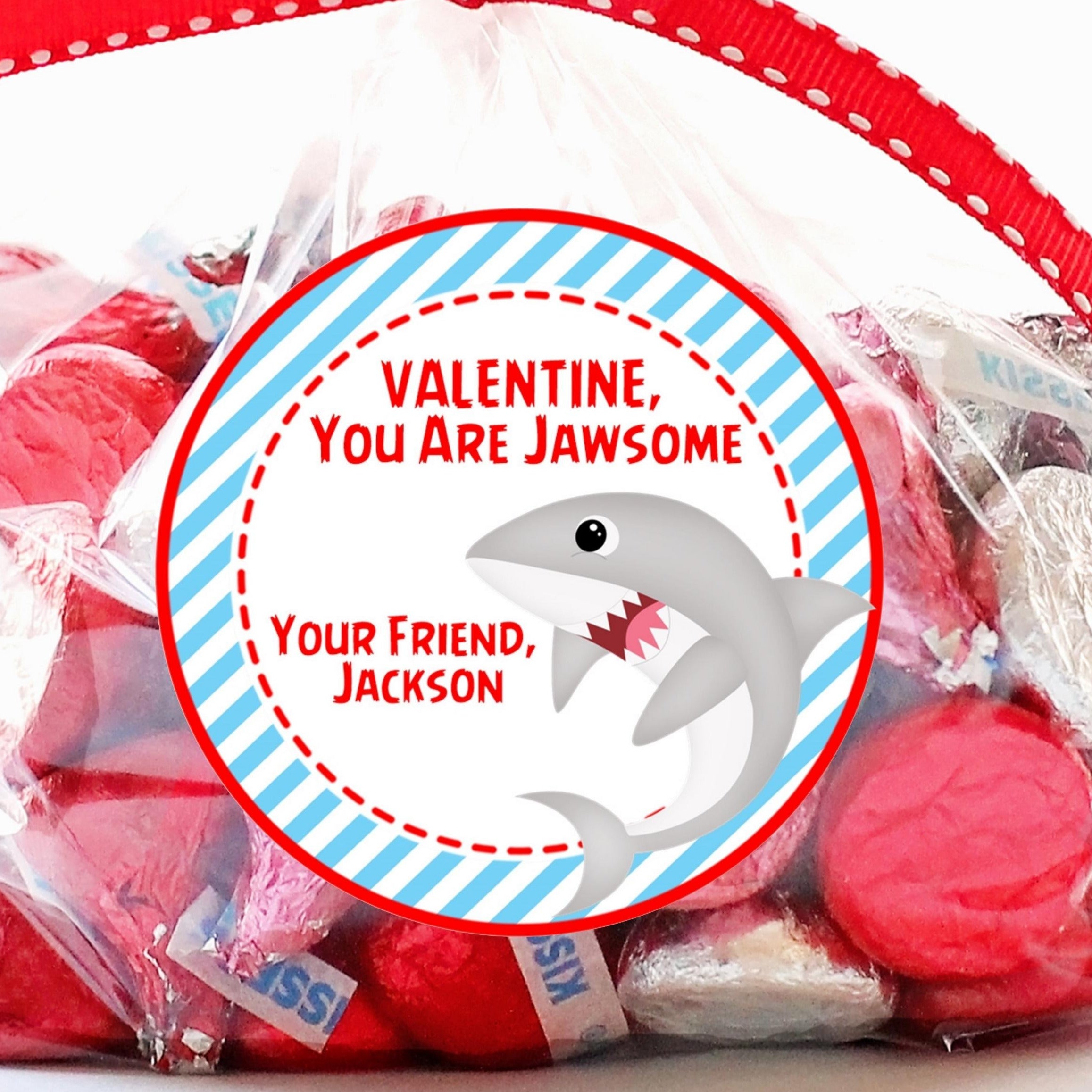 Shark Valentine Stickers