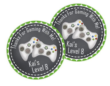 Video Game Birthday Party Stickers