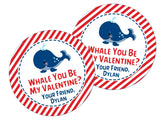 Whale You Be My Valentine label