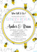 What Will It Bee? Bumble Bee Gender Reveal Invitations