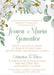 White Orchid First Communion Invitations