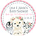 Winter girls pink arctic animals baby shower sticker labels