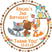 Woodlands Birthday Party Stickers Or Favor Tags