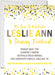 Yellow And Grey Confetti Birthday Party Invitations