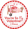 airplane plane awesome valentine sticker