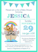 animal ark baby shower invitations boutique storybook theme