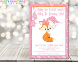 baby it’s cold outside birthday invitations cozy winter theme